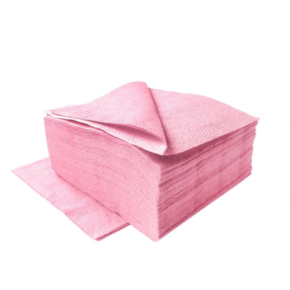 Салфетка Барная розовая 24*24  цветная LUXE (1уп.=350шт./1пак=12уп.)