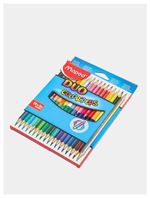 Карандаши двусторонние MAPED (Франция) "Color'Peps Duo", 18 штук, 36 цветов, трехгранные, 829601