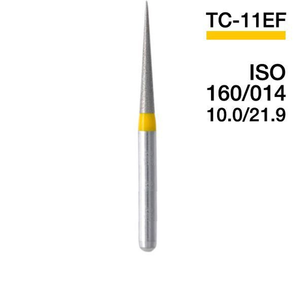 Боры алмазные,TC-11EF, (желтые) MANI, упак(5шт)