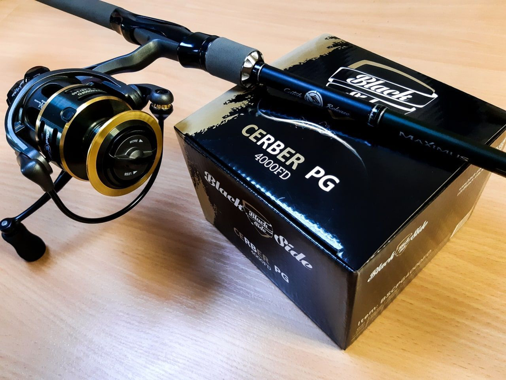 Катушка для рыбалки безынерционная Black Side Cerber PG FD (7+1 подш.)