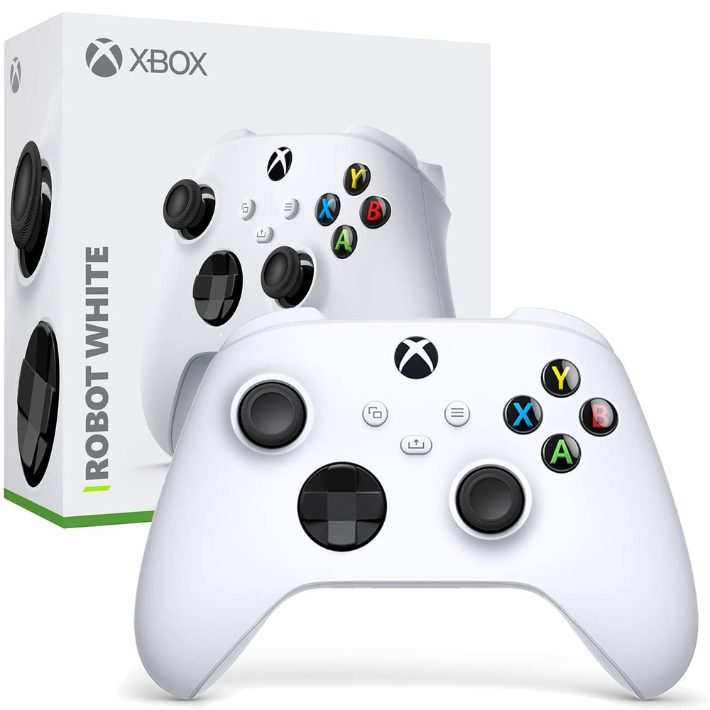 Беспроводной контроллер Microsoft Xbox Robot White (model 1914) для Xbox One X, S, PC, смарфоны, TV