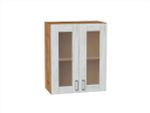 Шкаф верхний с 2-мя остекленными дверцами Лофт
