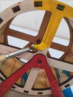 Беговое колесо раскраска для хомяка 15см