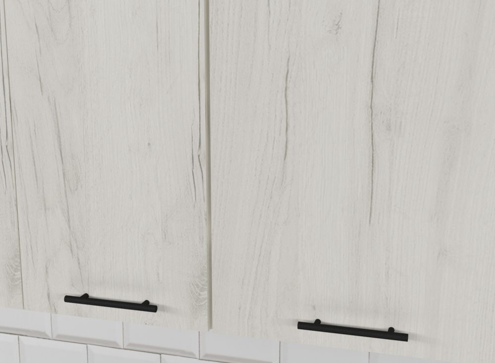 Кухонный гарнитур Сиена мини 1000 мм (Дуб грей/Бетон темный/Белый, Сосна)