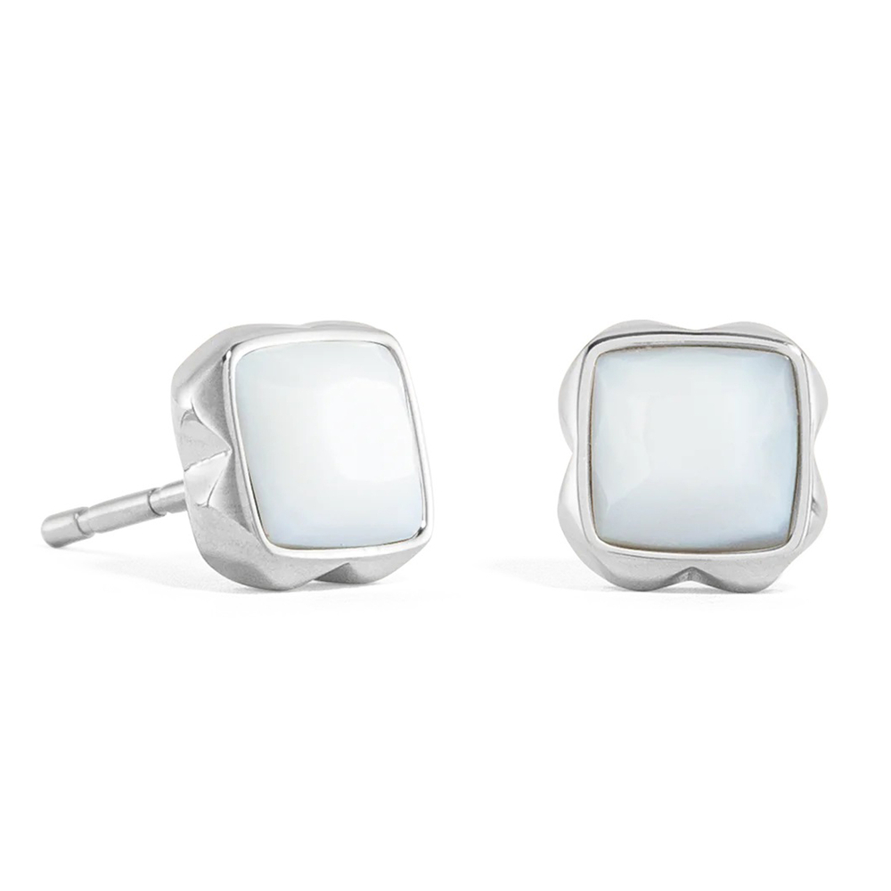 Серьги Coeur de Lion White quartz (April) 1300/21-1400