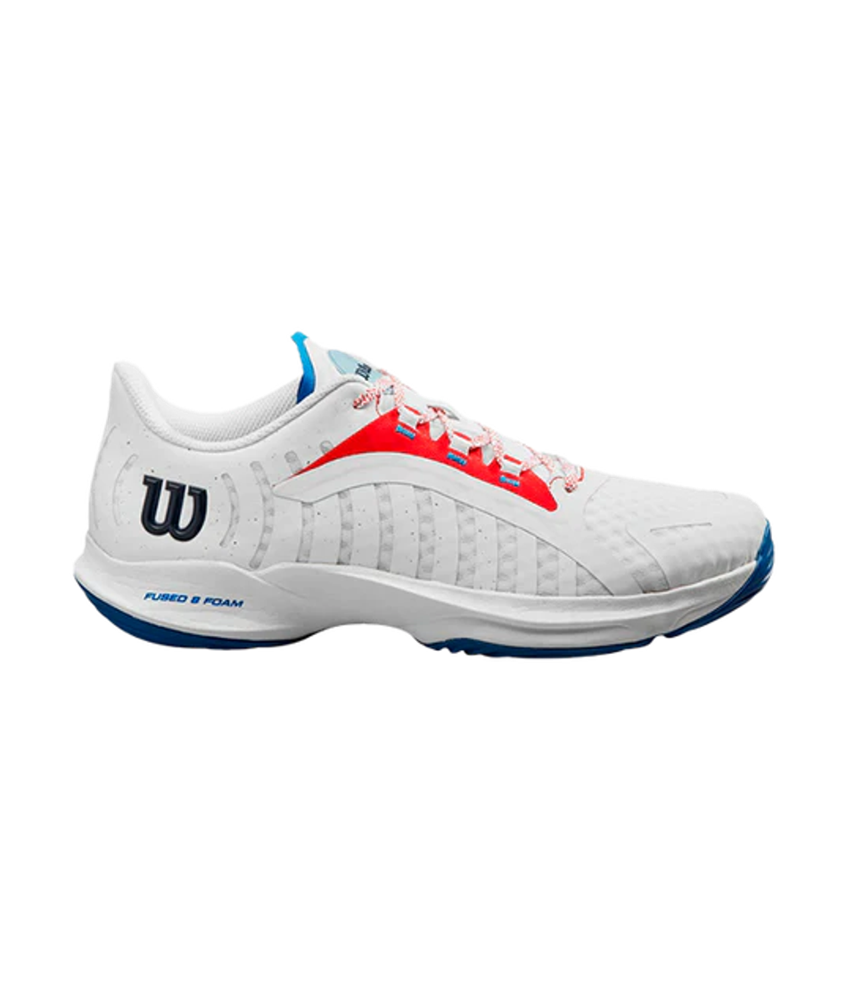 Кроссовки для падел Wilson Hurakn Pro Бело-красные/Синие 2024 | Мужская обувь