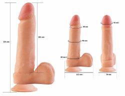 LoveToy "F BEST COCK 8"- Реалистичный фаллоимитатор L 22 см, ø 4,1-5 см