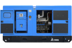 Дизельный генератор ТСС ЭД-150-Т400 с АВР в шумозащитном кожухе на прицепе