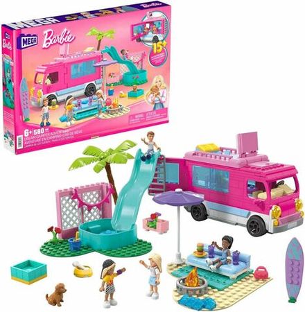 Конструктор Mega Barbie Adventure Dream Camper - Игровой конструктор Кемпер 580 эл. - Мега Барби HPN80