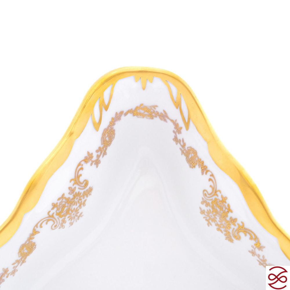 Салатник треугольный Queen's Crown Кастел 22 см