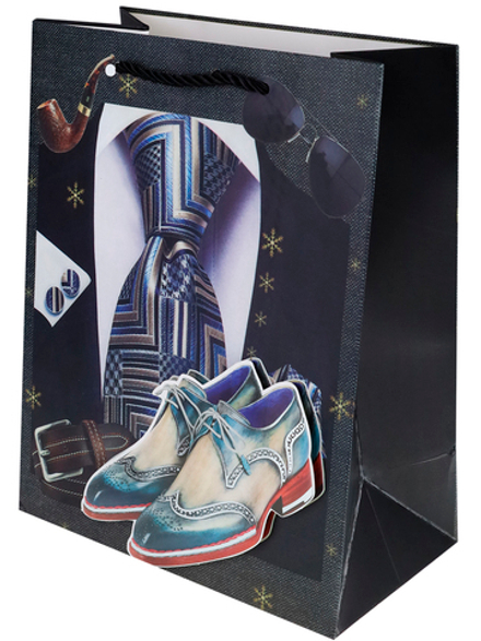 Пакет подар. бумажн. 18*23*10 см, 210гр/м2 Модный набор 3Dэлем.