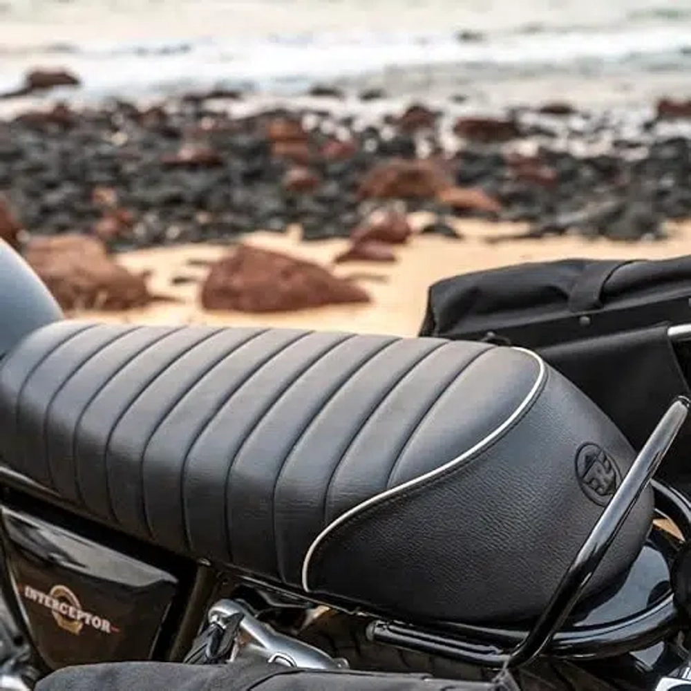 Двухместное сиденье Royal Enfield, черное, Interceptor 650, арт. 1990482