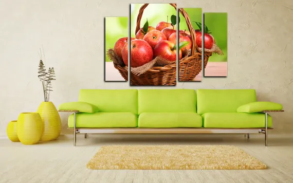 Модульная картина "Райские яблочки"