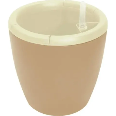 Горшок с автополивом InGreen Munchen D 210ммл с внутренней вставкой 3,4л, круглый,молочн