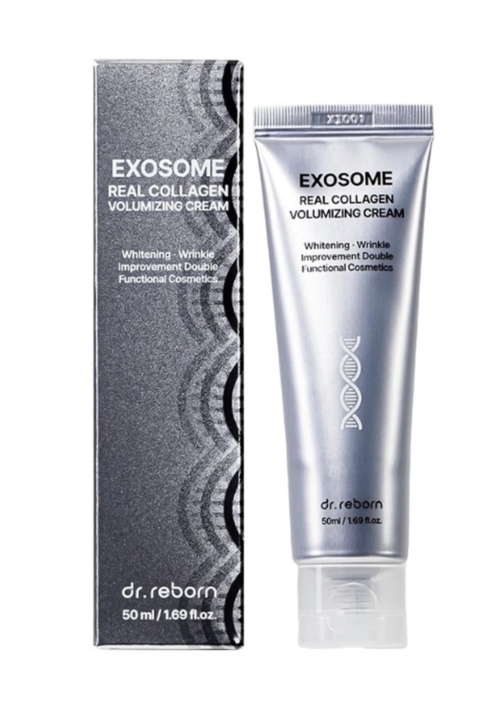 Крем с экзосомами c эффектом лифтинга Dr.Reborn Exosome Real Collagen Volumizing Cream, 50 мл