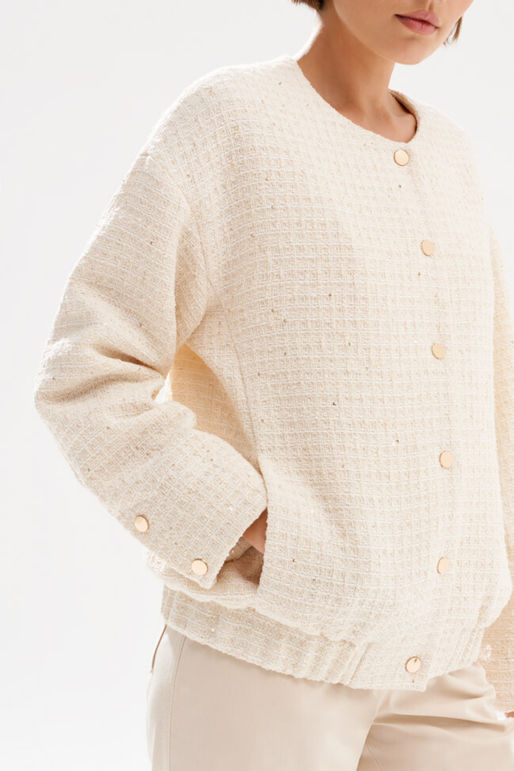 1986 Блузон женский (сливочно-золотистый)