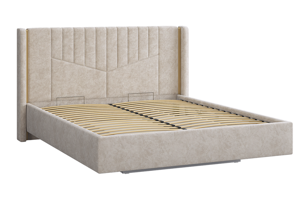 Кровать с подъемным механизмом "Диор" 160х200 см (кашемир суфле (велюр))