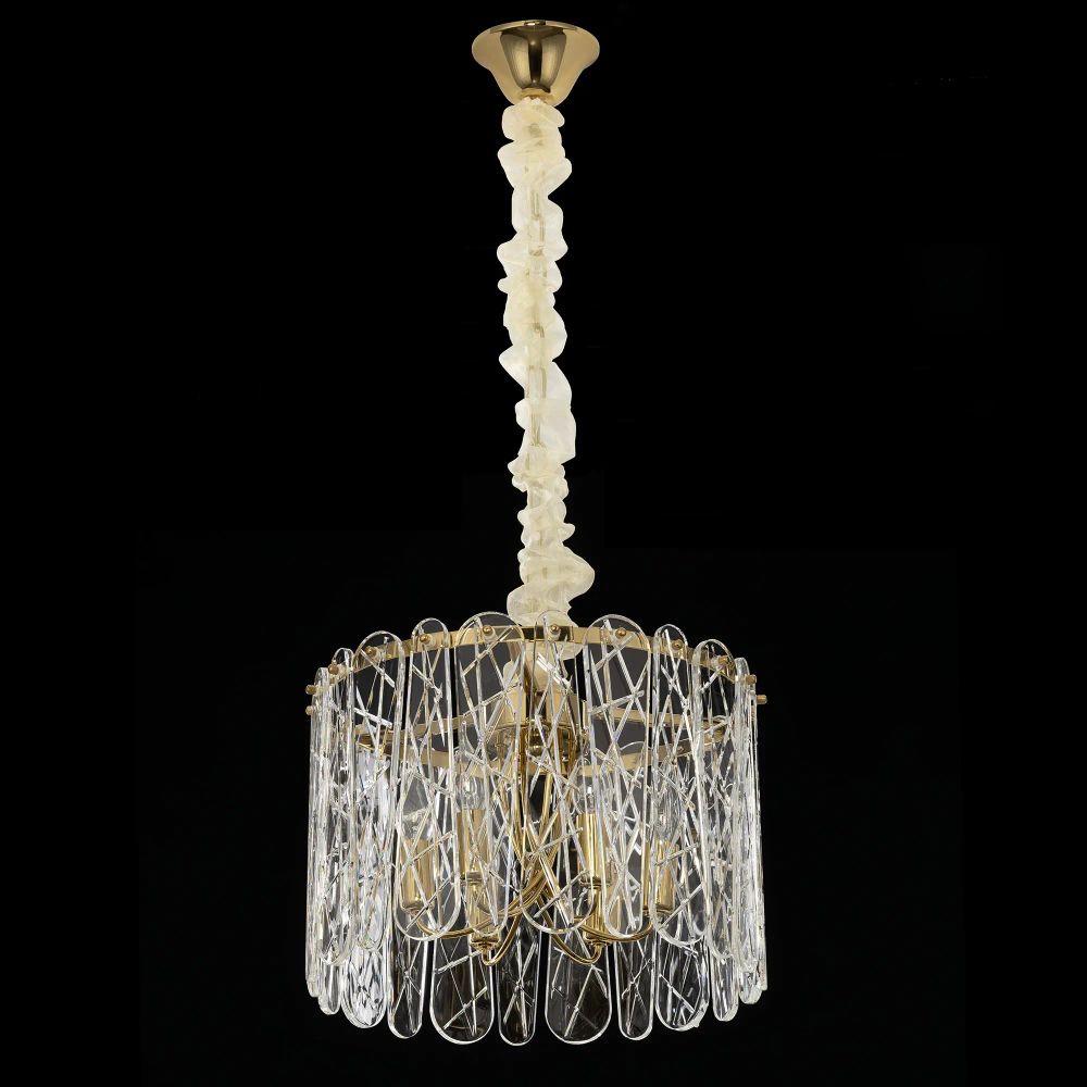 Citilux TALLA CL318262 Люстра хрустальная подвесная Золото