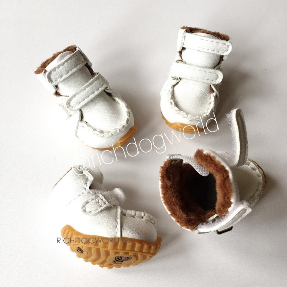302 W Ботинки "Эко кожа" на меху/Анатомическая обувь для собак. ЗИМА.