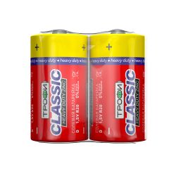 Батарейки Трофи R20-2S CLASSIC HEAVY DUTY Zinc | Трофи
