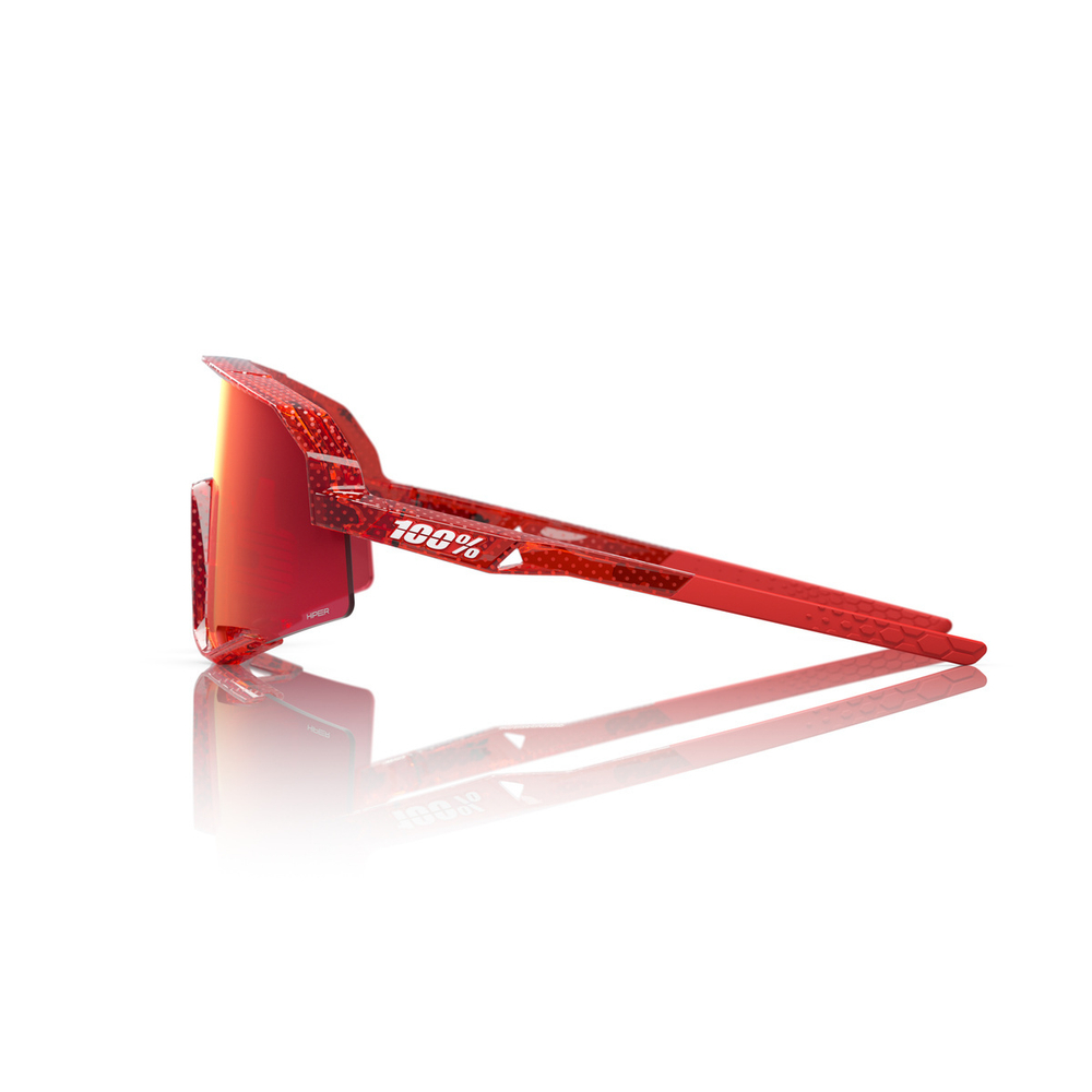 Спортивные очки с диоптриями 100% SLENDALE Campari Translucent Red - HiPER Fire Red Mirror Lens