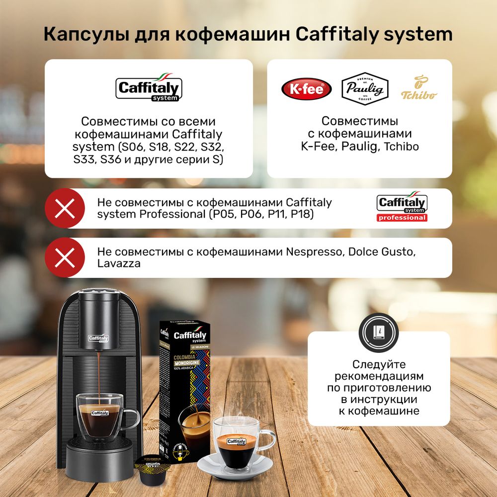 Кофе в капсулах Caffitaly Colombia
