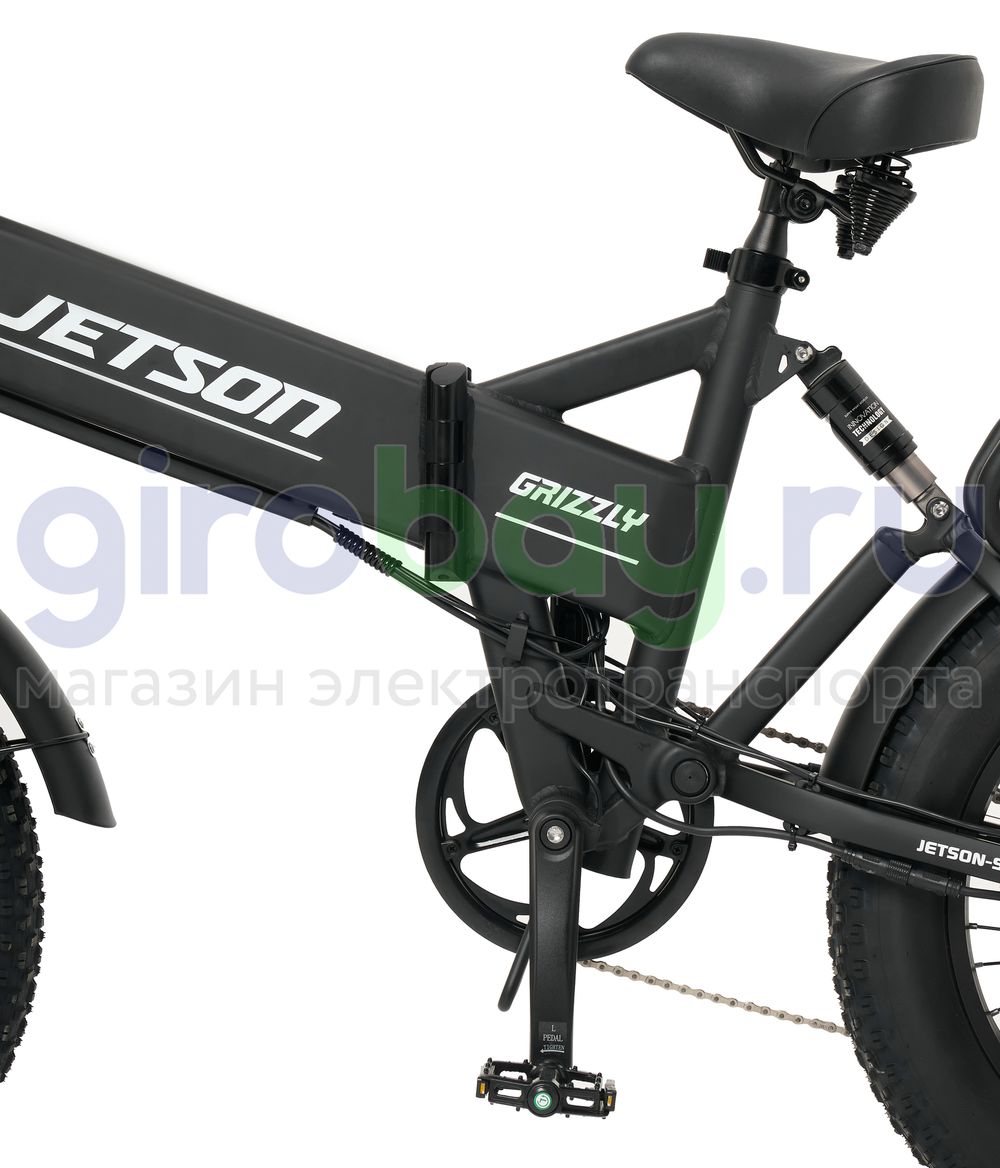 Электровелосипед Jetson GRIZZLY 1200w (48v15ah) - Чёрный фото №12