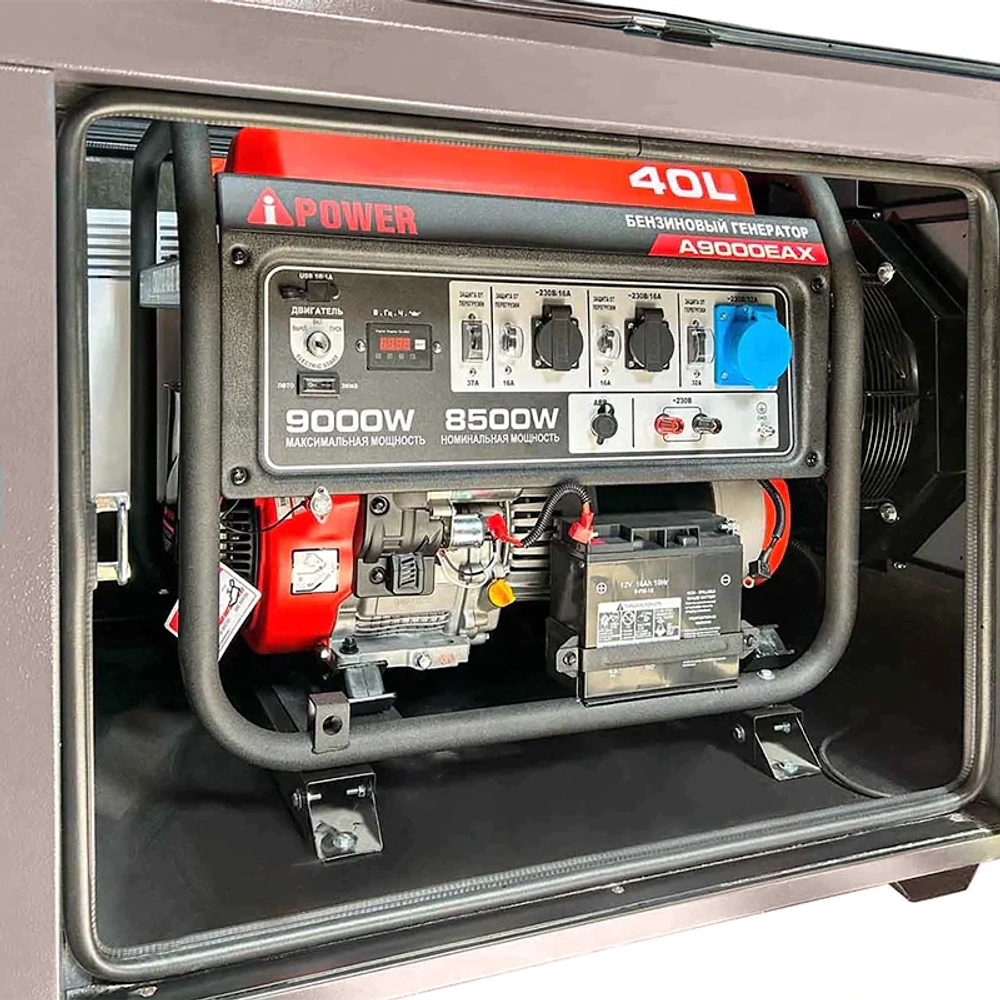 Бензиновый генератор A-iPower A9000EAX в кожухе Geon Premium 1200W RAL 7024