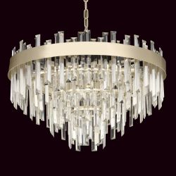 Citilux Лаура CL301292 Люстра хрустальная подвесная Шампань