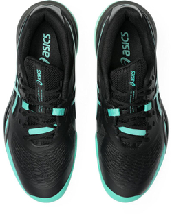 Мужские кроссовки теннисные Asics Gel-Resolution X - black/aurora green