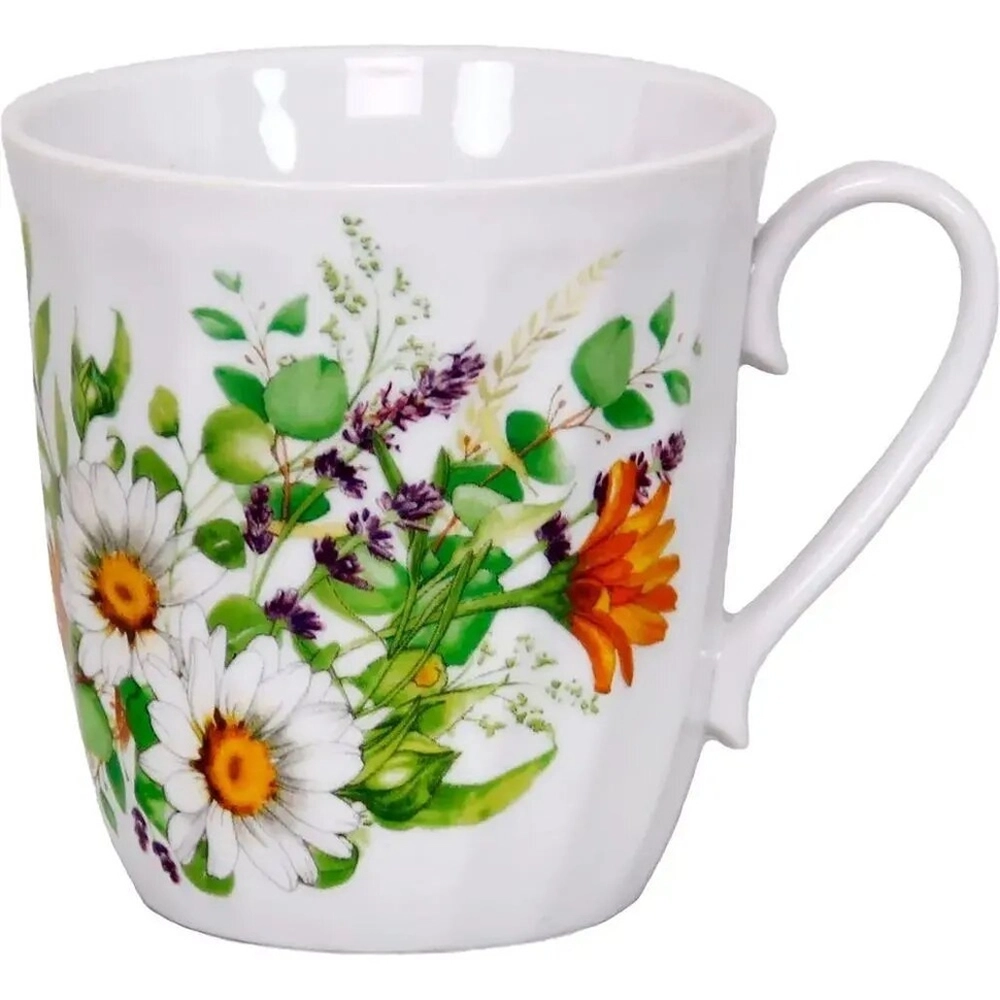 Кружка 350 мл Луговые ромашки Витая