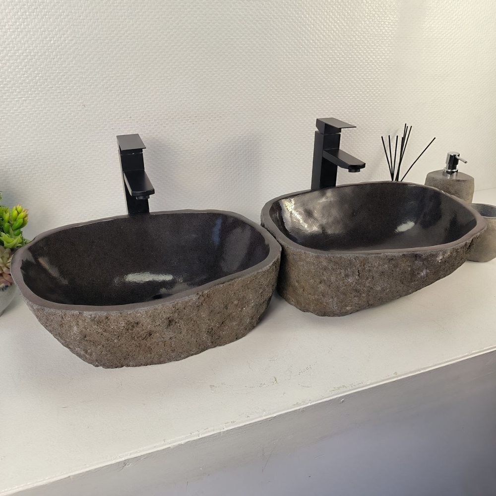 Раковина из речного камня ПАРА! RS-65480 43*35*15 0865