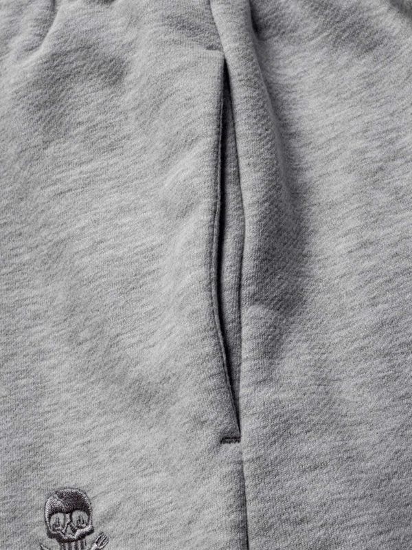 Брюки Logo джоггеры меланж серые - фото 5