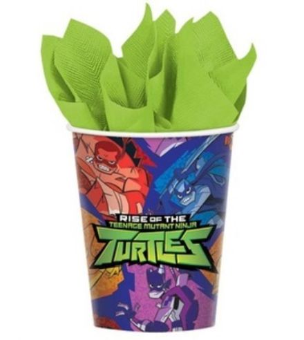 Стаканы "Черепашки Ниндзя" 8 шт Арт 2