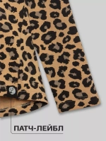 Леопардовый лонгслив детский