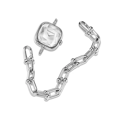 Часы - браслет из серебра 925 с бриллиантами, Tiffany 💠Hard Wear watch silver