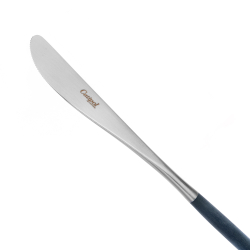 Набор столовых приборов на 6 персон 24 предмета Cutipol Mio matte blue в подарочной упаковке