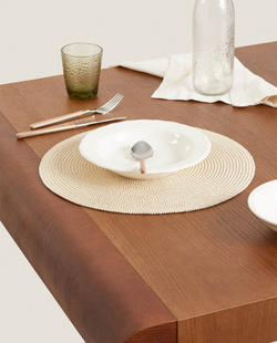 ZARA HOME БУМАЖНАЯ ПОДСТАВКА (УПАКОВКА ИЗ 2), КОРИЧНЕВЫЙ