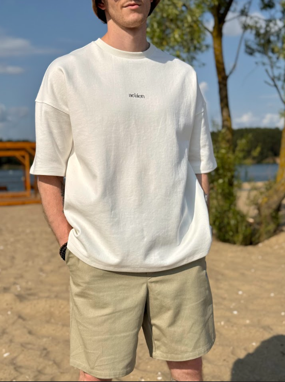 Шорты "Denim" оливковые