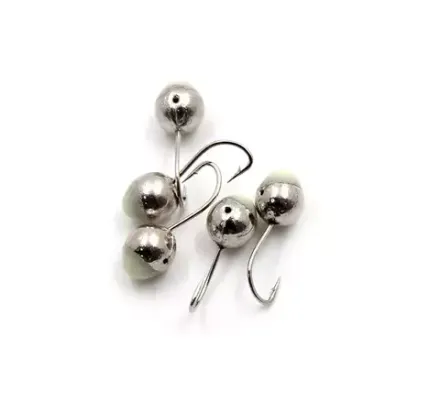 Мормышка "ЯМАН" шар с отв.,цв.NL с фосф. пяткой, d 5, вес 0,7 г