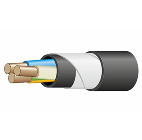 Кабель медный силовой бронированный ВБШвнг(A)-ХЛ 3х16ок(N, PE) - 0,66