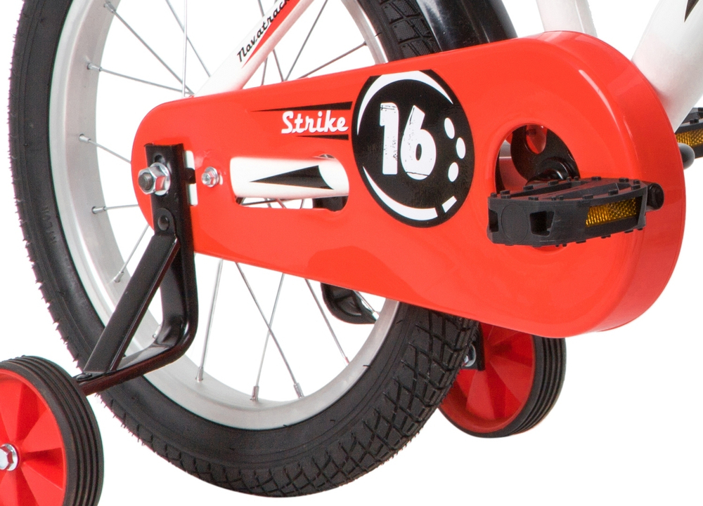 Велосипед 16" Novatrack Strike  белый-красный