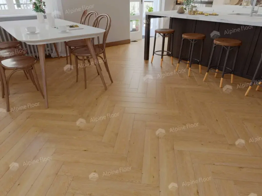 Каменно-полимерная плитка Alpine Floor Parquet Light Дуб Хатиса ЕСО 13-27
