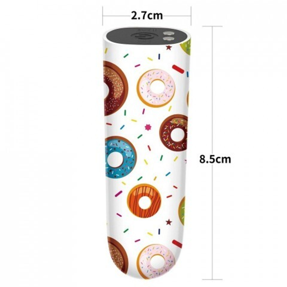 Мини-вибратор "Donut" (8,5*2,7 см.)