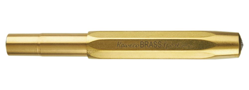 Перьевая ручка Kaweco Brass Sport F 0.7 мм золотистая (10000917) 2