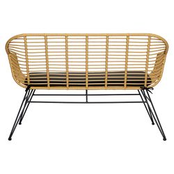 Кушетка Vetle Bent, 125х68х81 см, ротанг