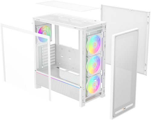 Корпус Ocypus Delta C70 ARGB, Delta-C70-WHG400XX-GL белый