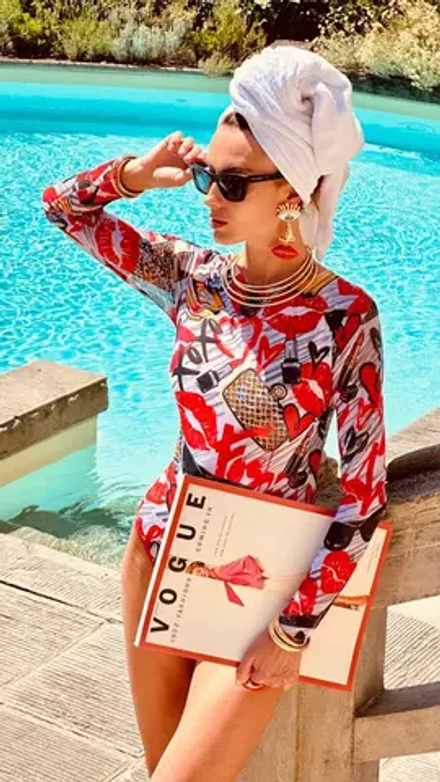 Купальник с рукавами "Fashion"