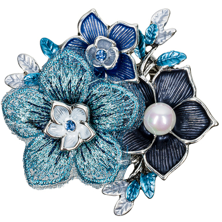 Брошь Shadore Букет XZ1442.23 BL/S