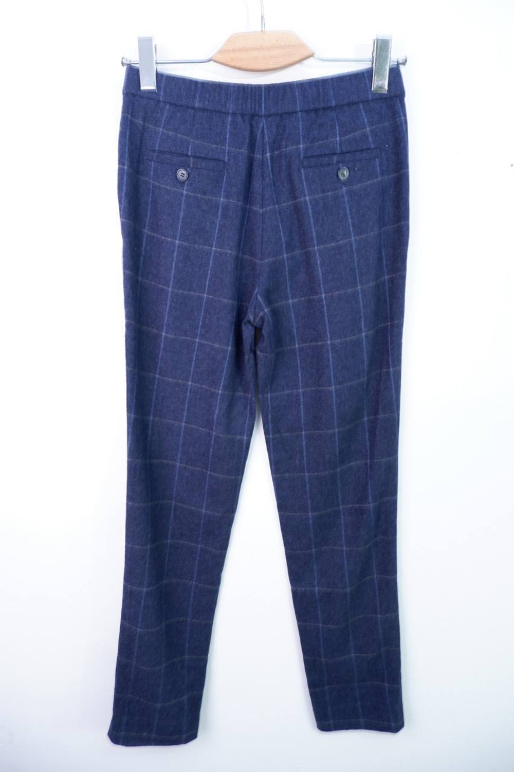Брюки Massimo Dutti в клетку из шерсти, маркировка 34, визуально на 40 размер